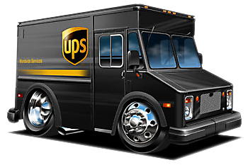 UPS truck illustration