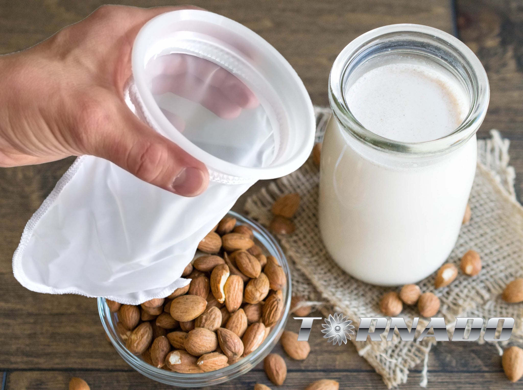 Nut milk and juice filter bag